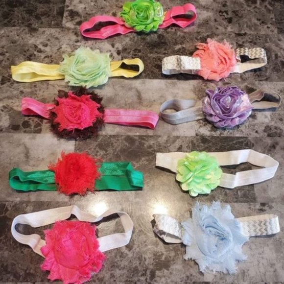 undefined Other - 9 single flower Baby Headbands